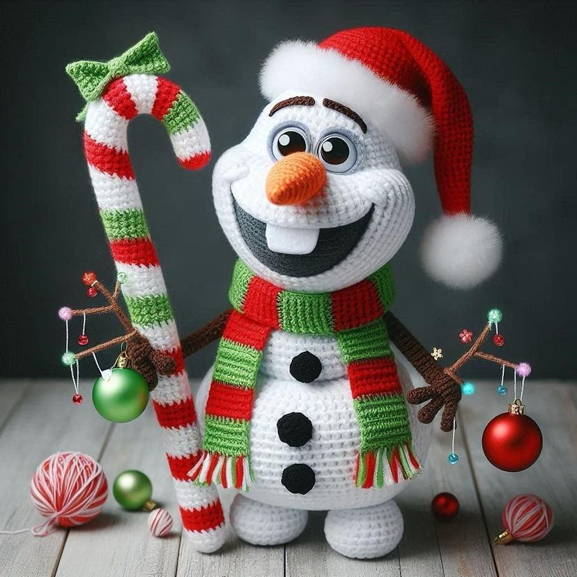 Adorno de personaje Muñeco de Nieve.